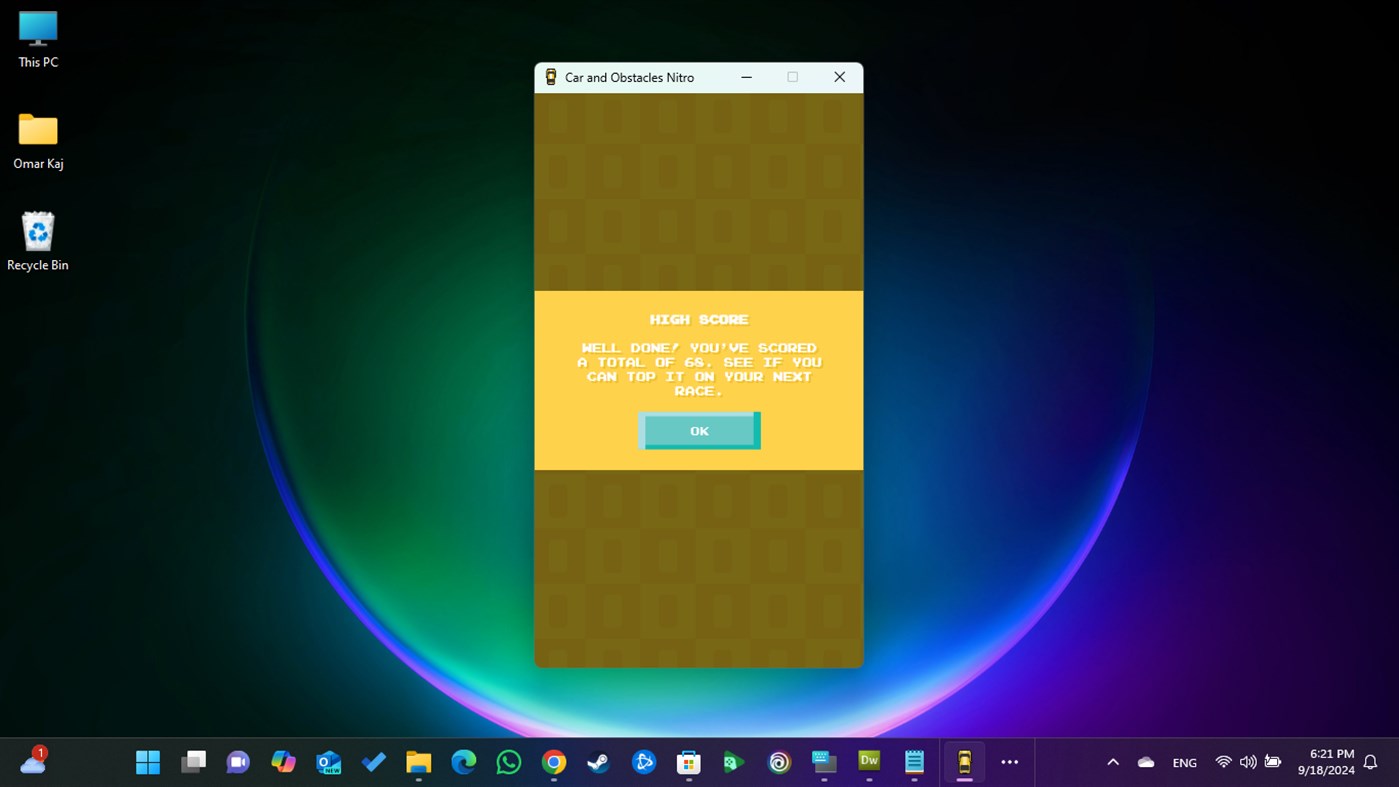 #7. Car and Obstacles Nitro (Windows) 由: Omar Kaj