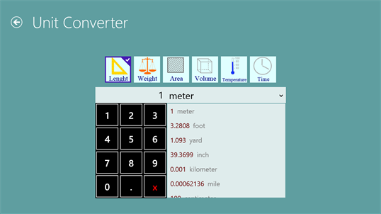 converter units screenshot 2