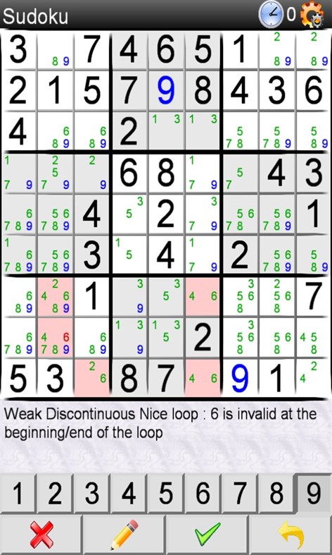 #2. Sudoku (Free) (Windows) بواسطة: GASP Mobile Games Inc