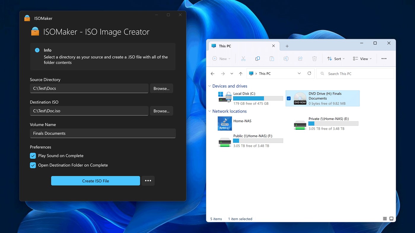 #2. ISOMaker - ISO Image Creator (Windows) بواسطة: Evlar
