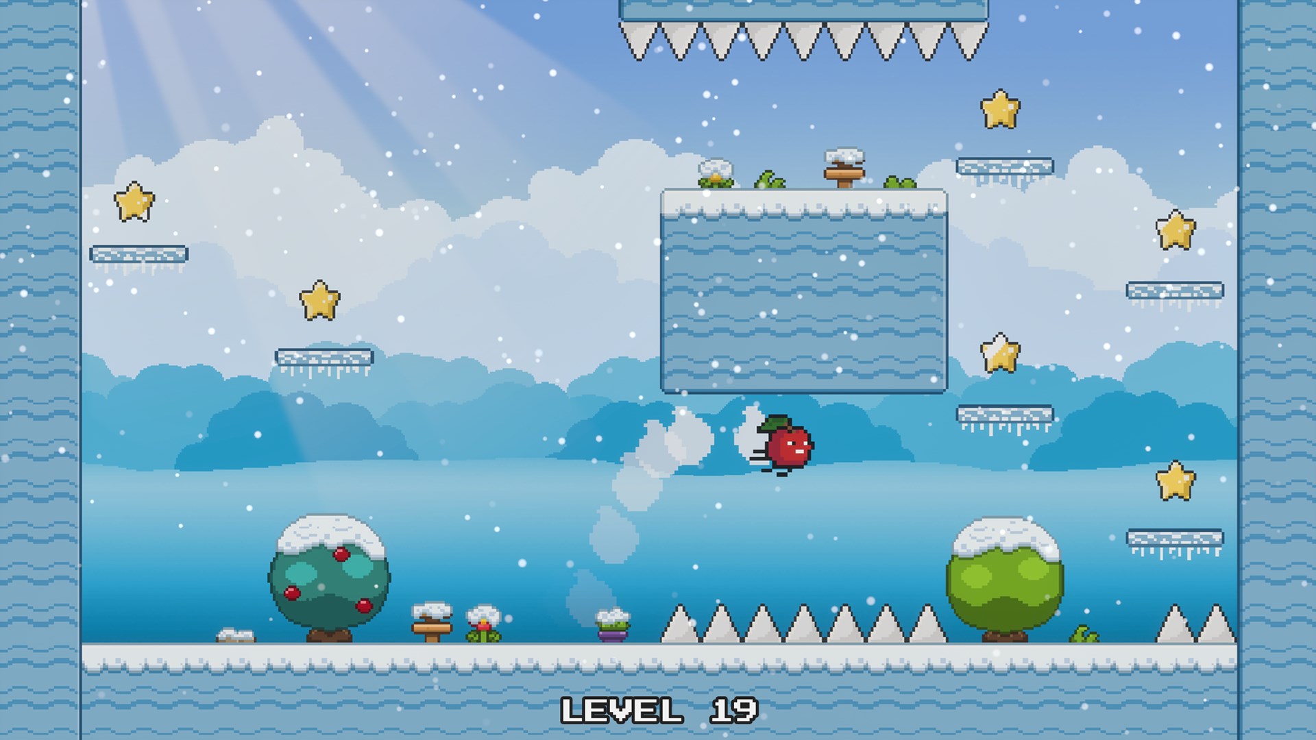 Pixapple Adventure 遊戲截圖：多樣化的關卡設計