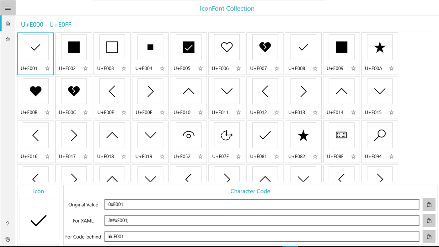 #1. IconFont Collection (Windows) By: Nia Tomonaka