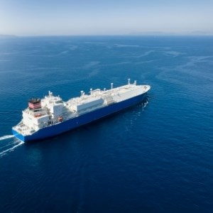 LNG Tanker Aerial View