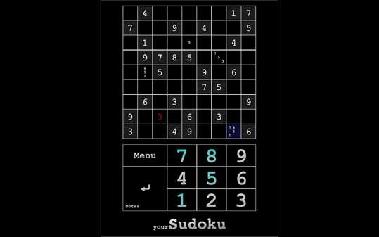 yourSudoku screenshot 1
