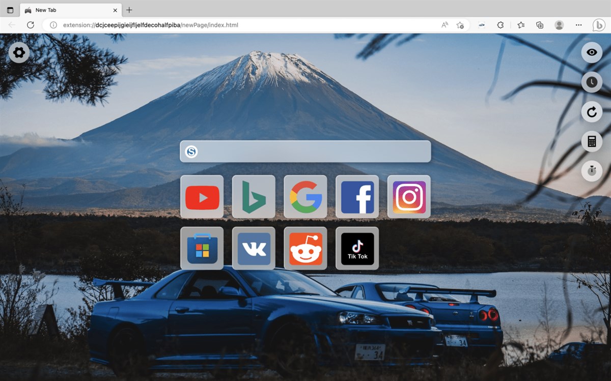 JDM Cars Theme - Custom New Tab Backgrounds