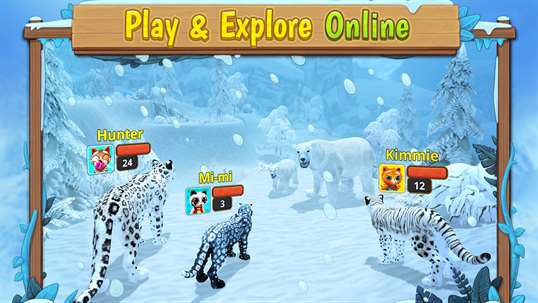 Snow Leopard Family Sim Online screenshot 3
