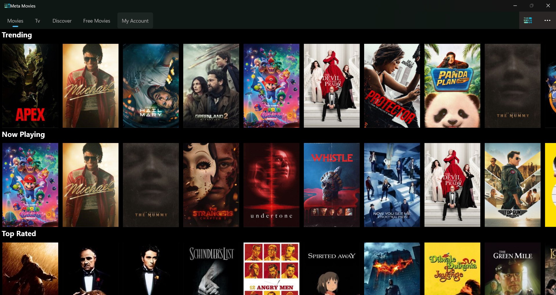 Meta Movies screenshot