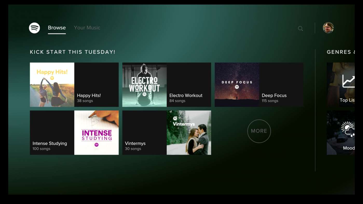 Spotify for Xbox One