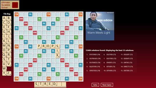 Ultimate Scrabble Solver screenshot 3
