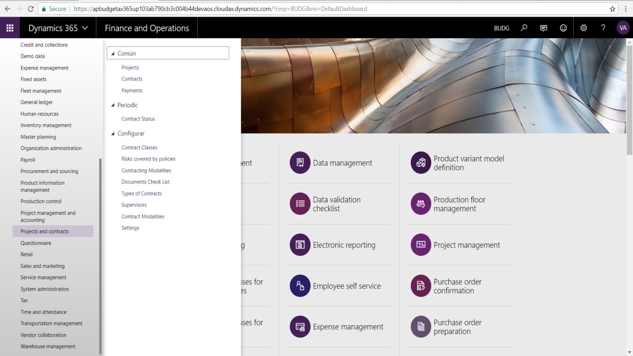 Snapshot 5 of Projects and Contracts