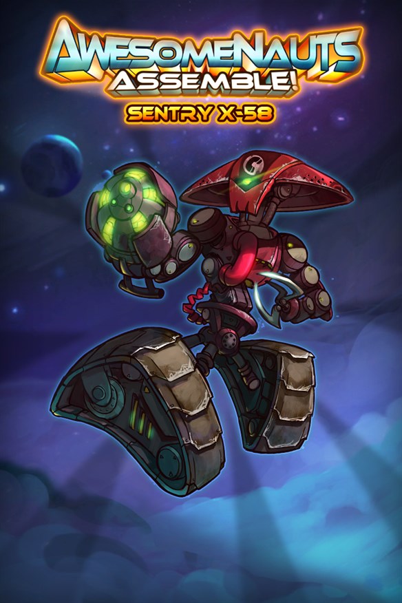 Sentry X-58 - Awesomenauts Assemble! Character Xbox Series X|S and Xbox One cover art