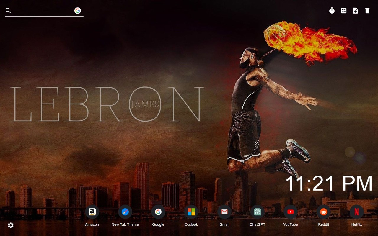 Lebron James Wallpaper New Tab