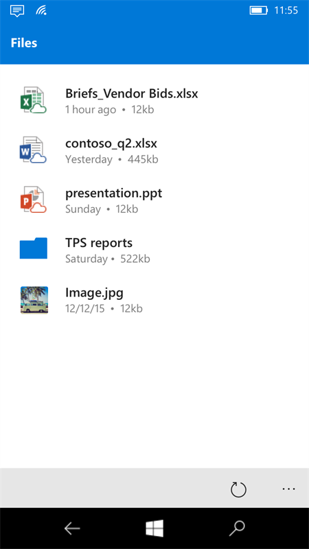 Outlook Groups Screenshot