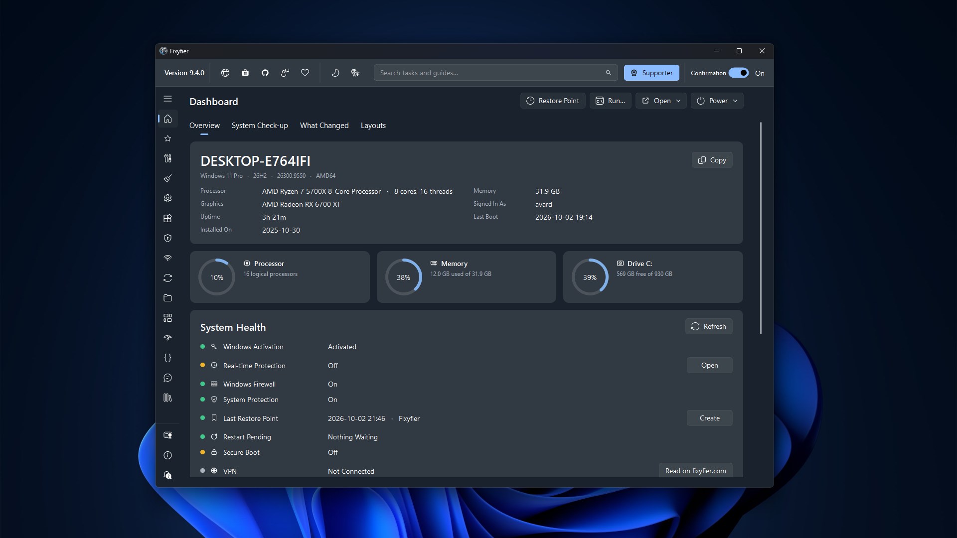 Fixyfier screenshot
