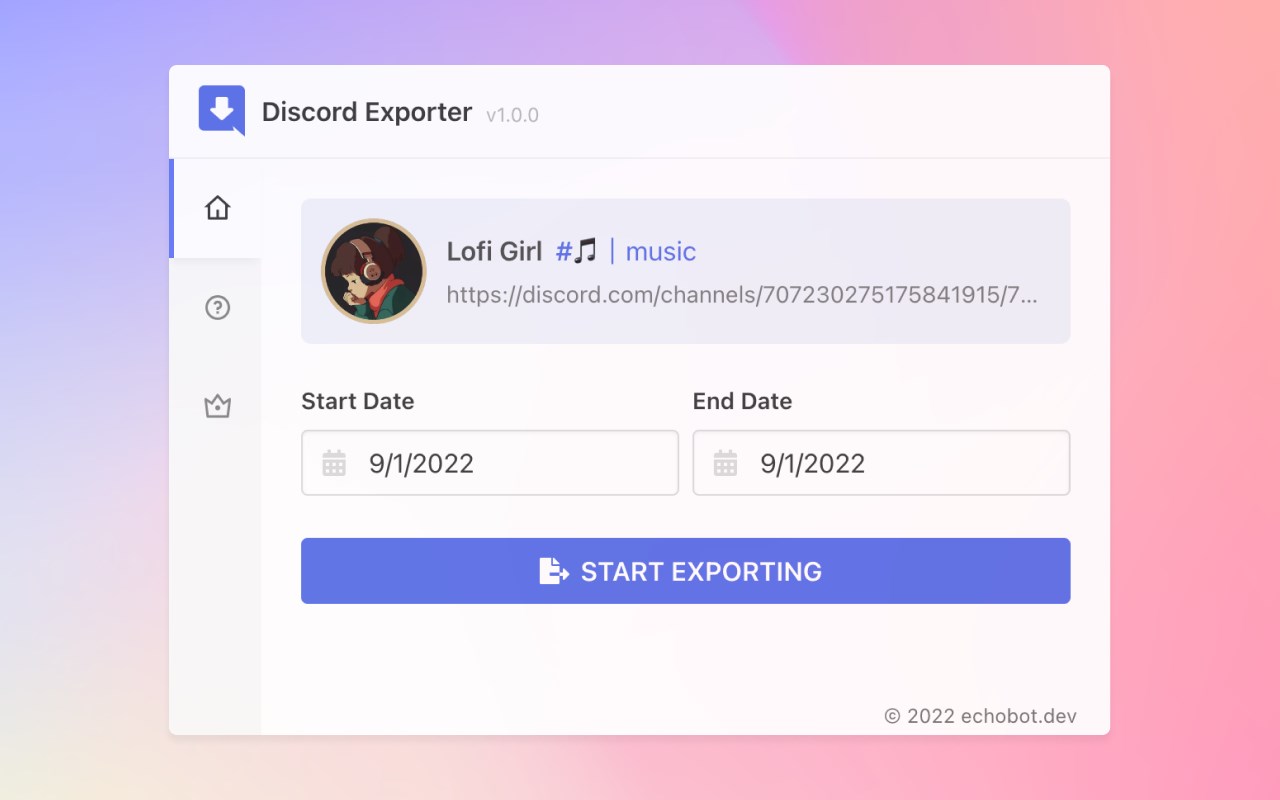 Discord Exporter - Backup discord chat logs