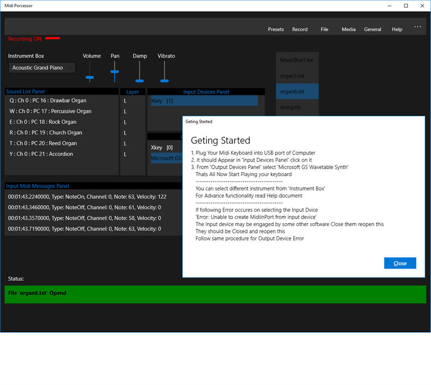 #3. Midi Processor (Windows) Av: BL Yaduwanshi
