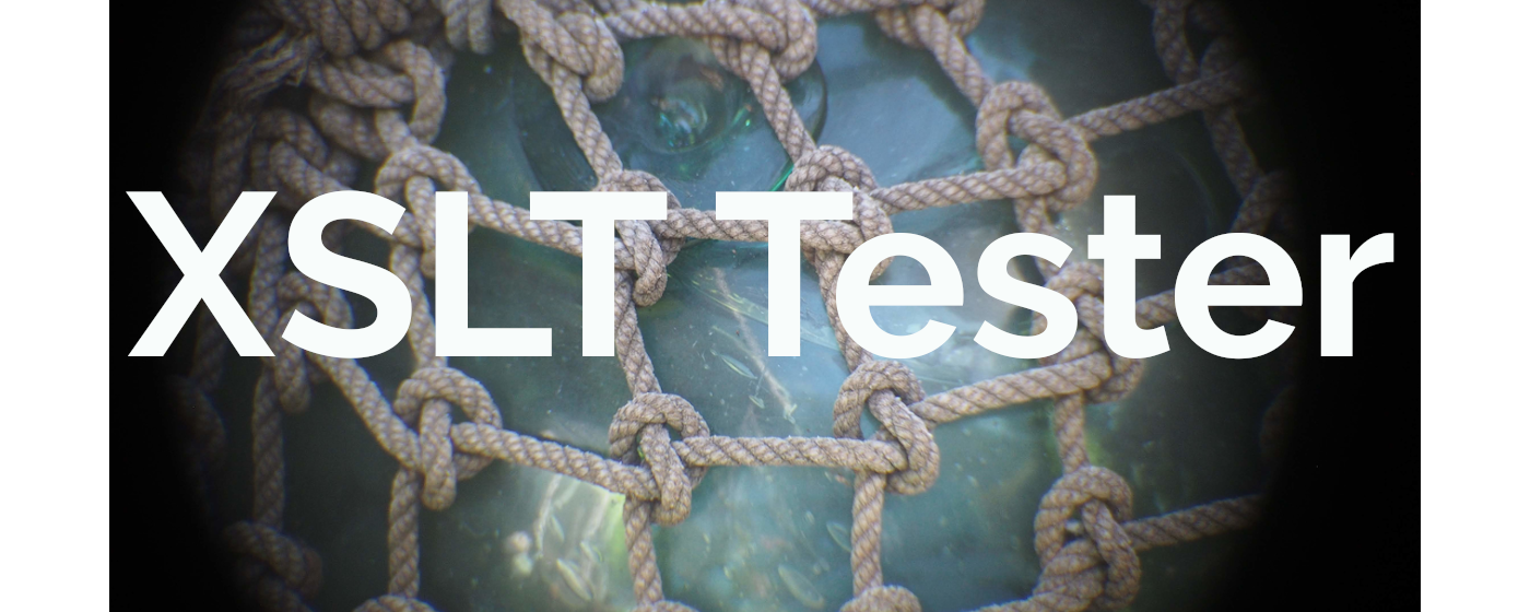 XSLT Tester marquee promo image