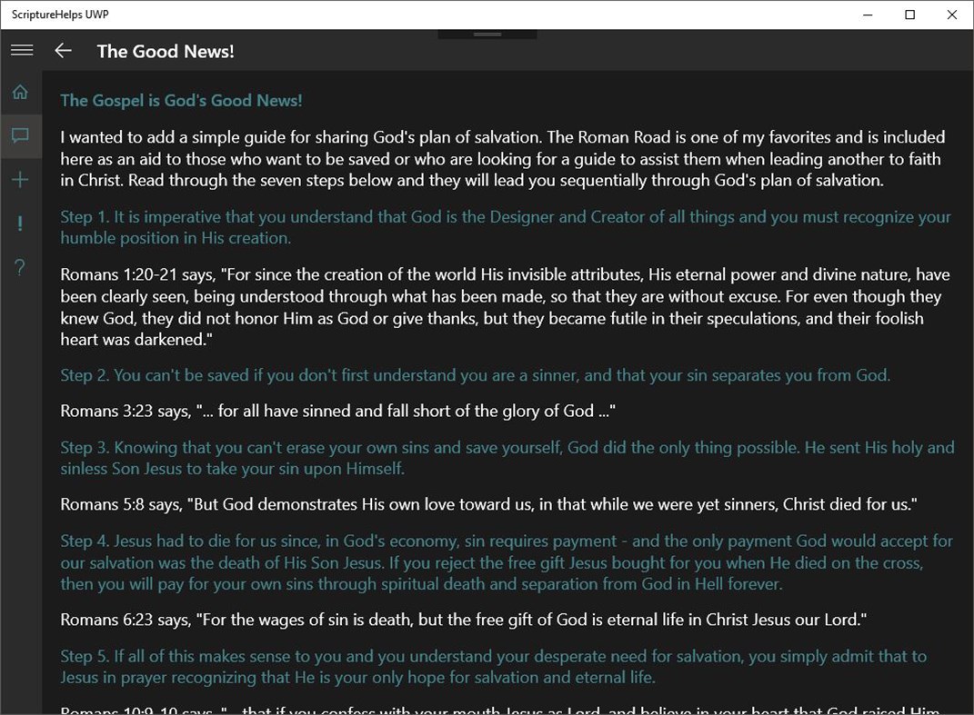#3. ScriptureHelps UWP (Windows) Podle: SonCoder