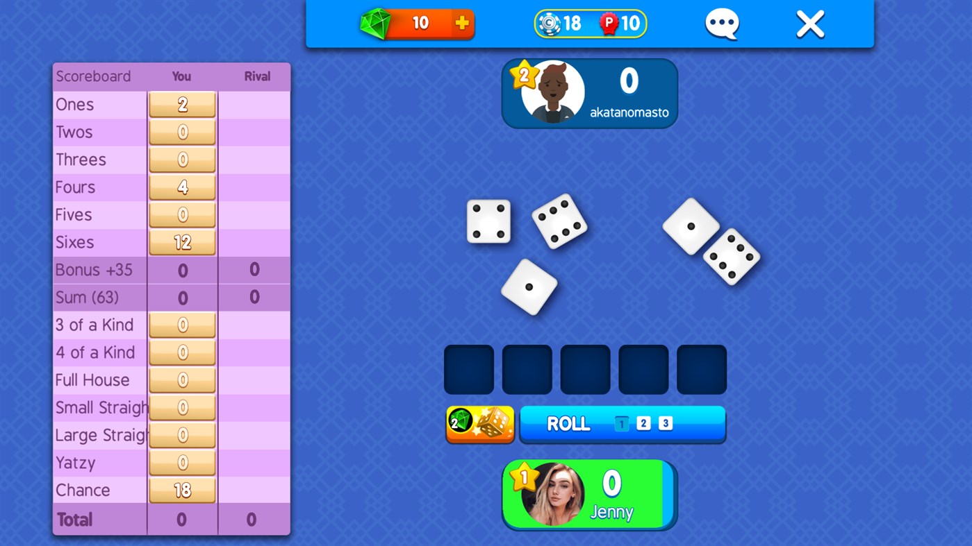 #3. Yatzy Arena (Windows) Von: LazyLand LTD