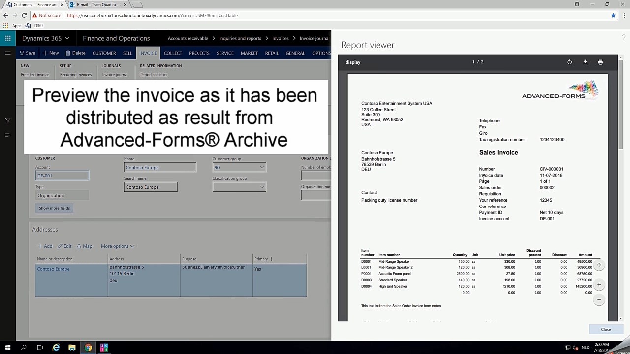 Snapshot 2 of Advanced-Forms® Document Creation and Distribution