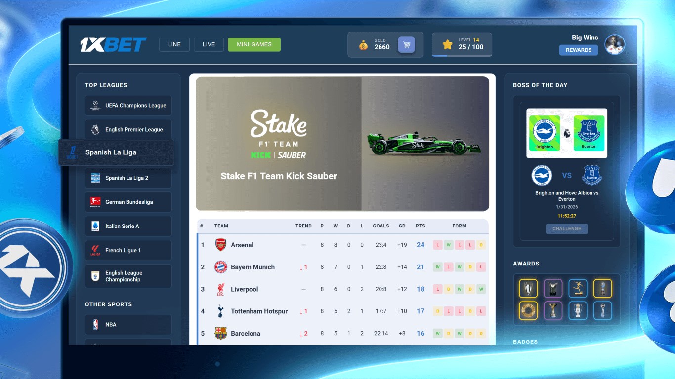 1xbet PC screenshot
