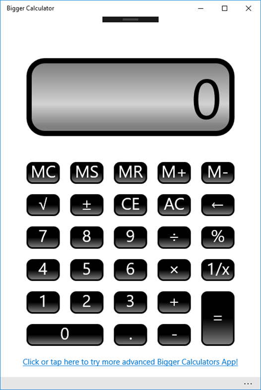 #2. Bigger Calculator (Windows) 由: tigerpy