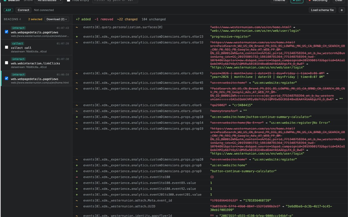 Beacon — AEP Web SDK