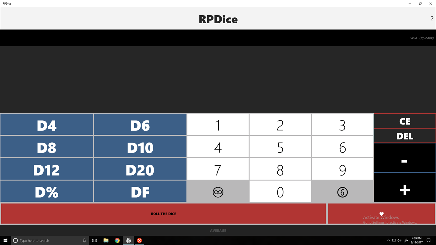 #1. RPDice (Windows) 由: Parker Nalchajian