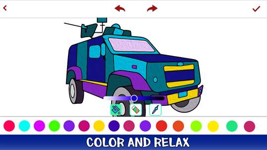 Cars Coloring Book - Adult Coloring Book Pages screenshot 2