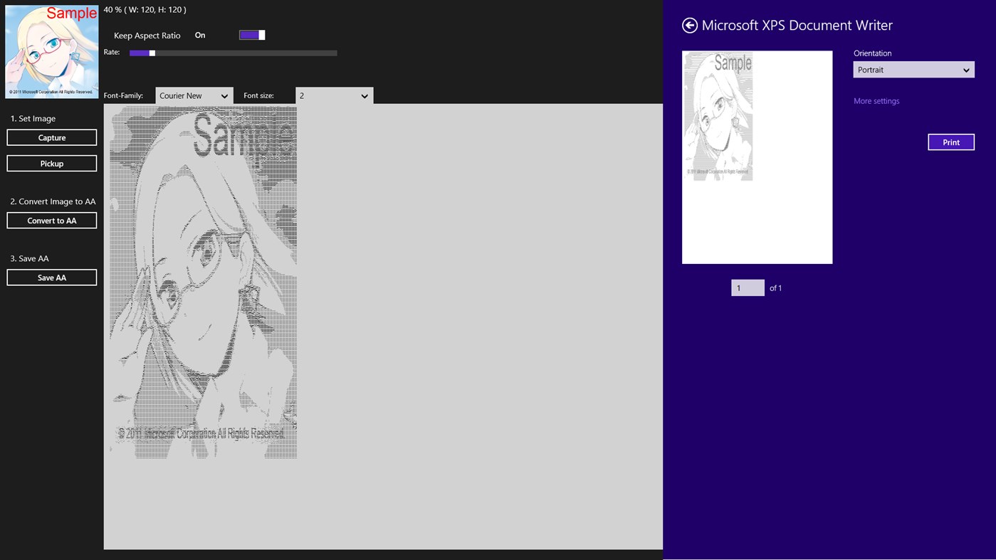 #5. Simple Ascii Art Camera (Windows) Oleh: ‪akihiro-i.net‬