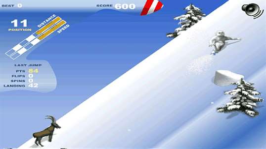 Penguin Snowboard screenshot 1