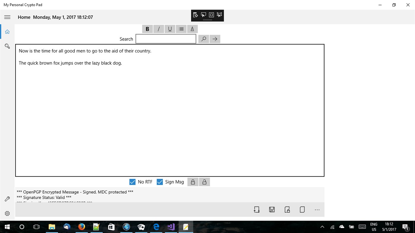 #4. My Personal Crypto Pad (Windows) Av: Stembridge