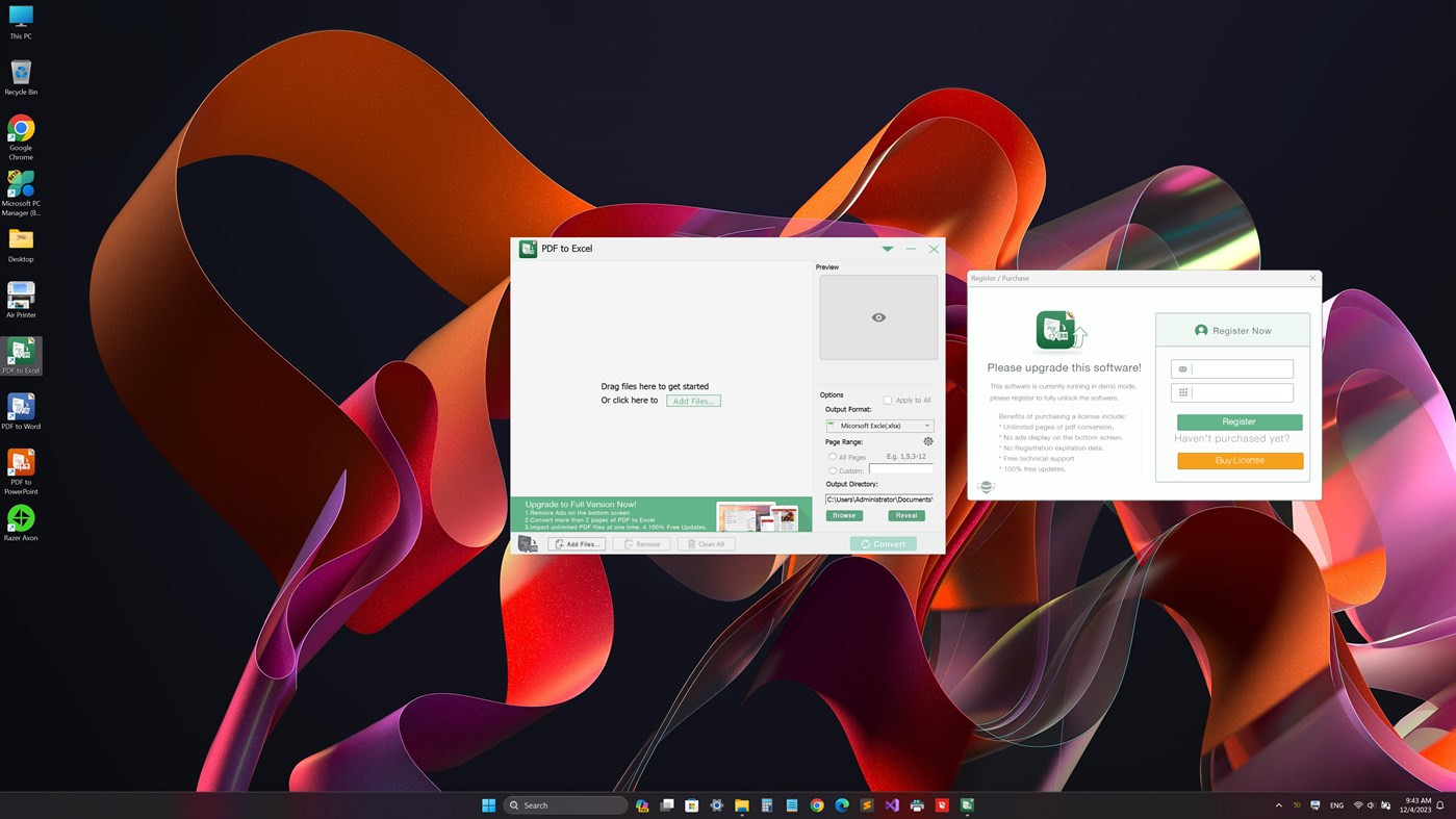#3. Flyingbee PDF to XLS (Windows) بواسطة: Flyingbee Software