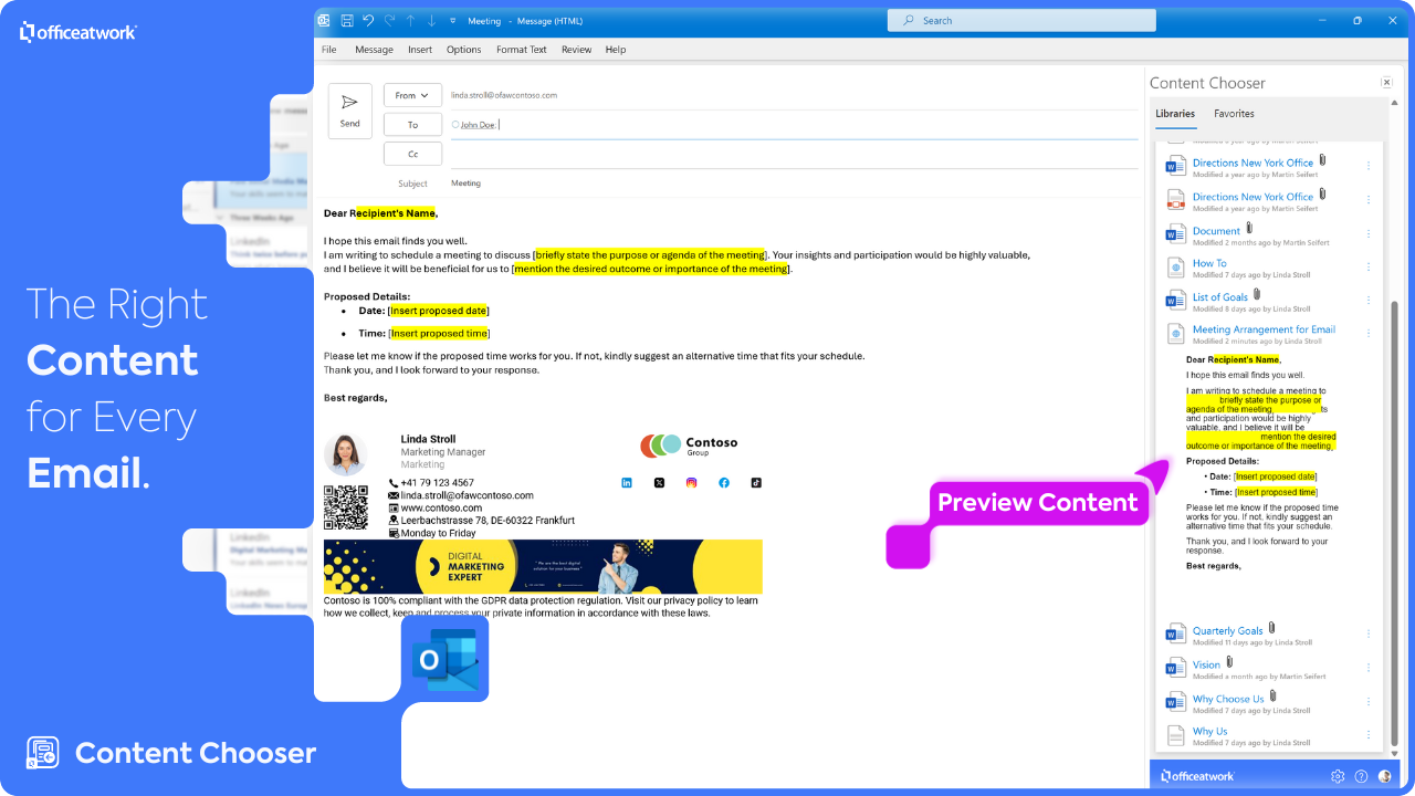 Snapshot 7 of officeatwork | Content Chooser User Subscription