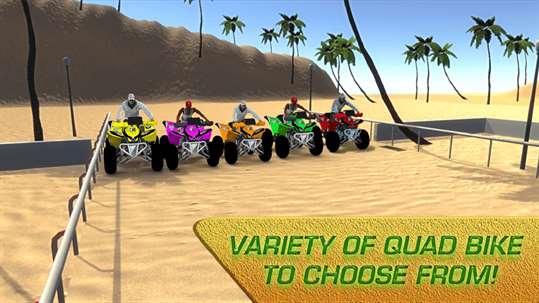 Beach Quad Bike Racing 3D screenshot 1