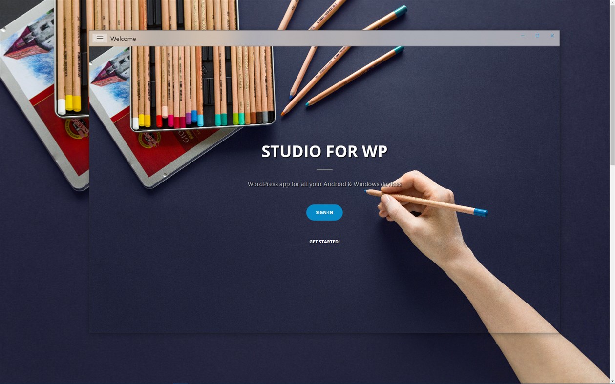 #1. Studio for WP (Windows) By: Shubhan Chemburkar