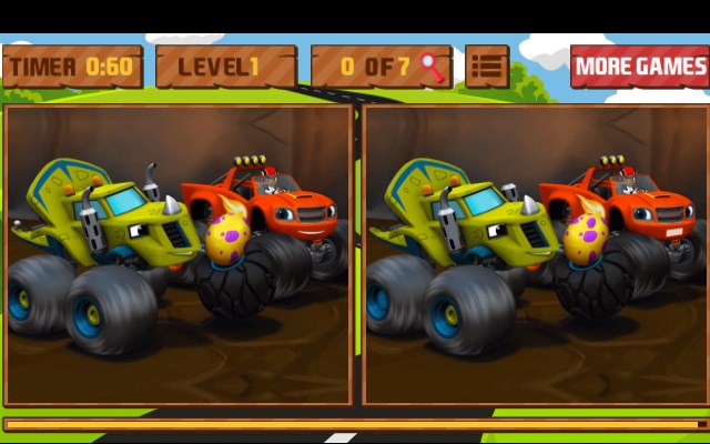 Blaze Monster Machines Differences Game
