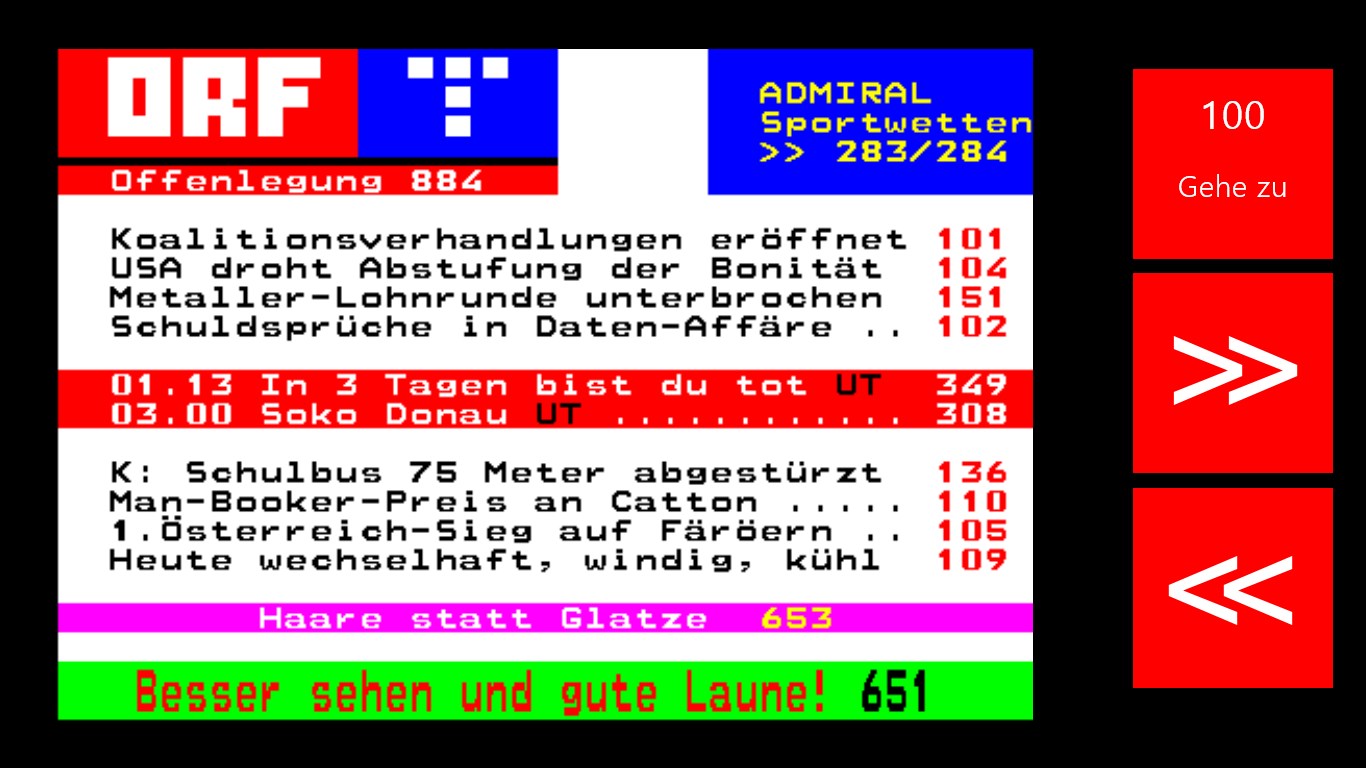 ORF Teletext for Windows 10