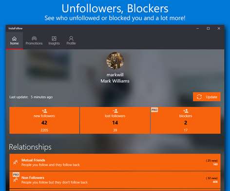 Followers Insight Pro Screenshots 1