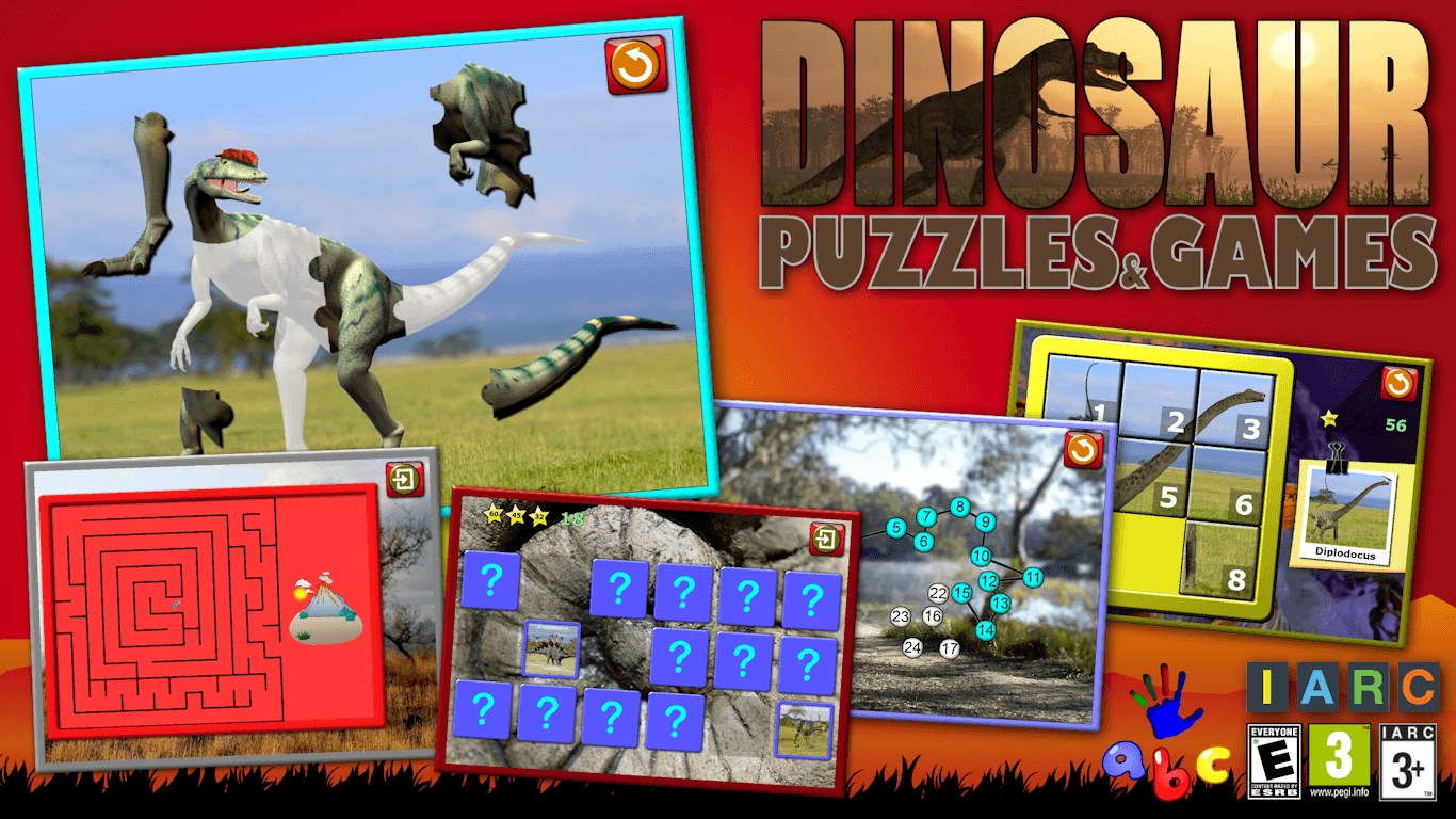 Kids jogos de quebra-cabeça de dinossauro - Microsoft Apps