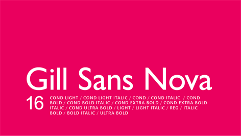 Gill Sans Nova Screenshots 1