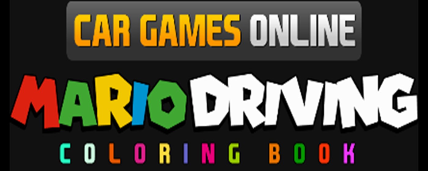 Mario Driving Coloring Book Game marquee promo image