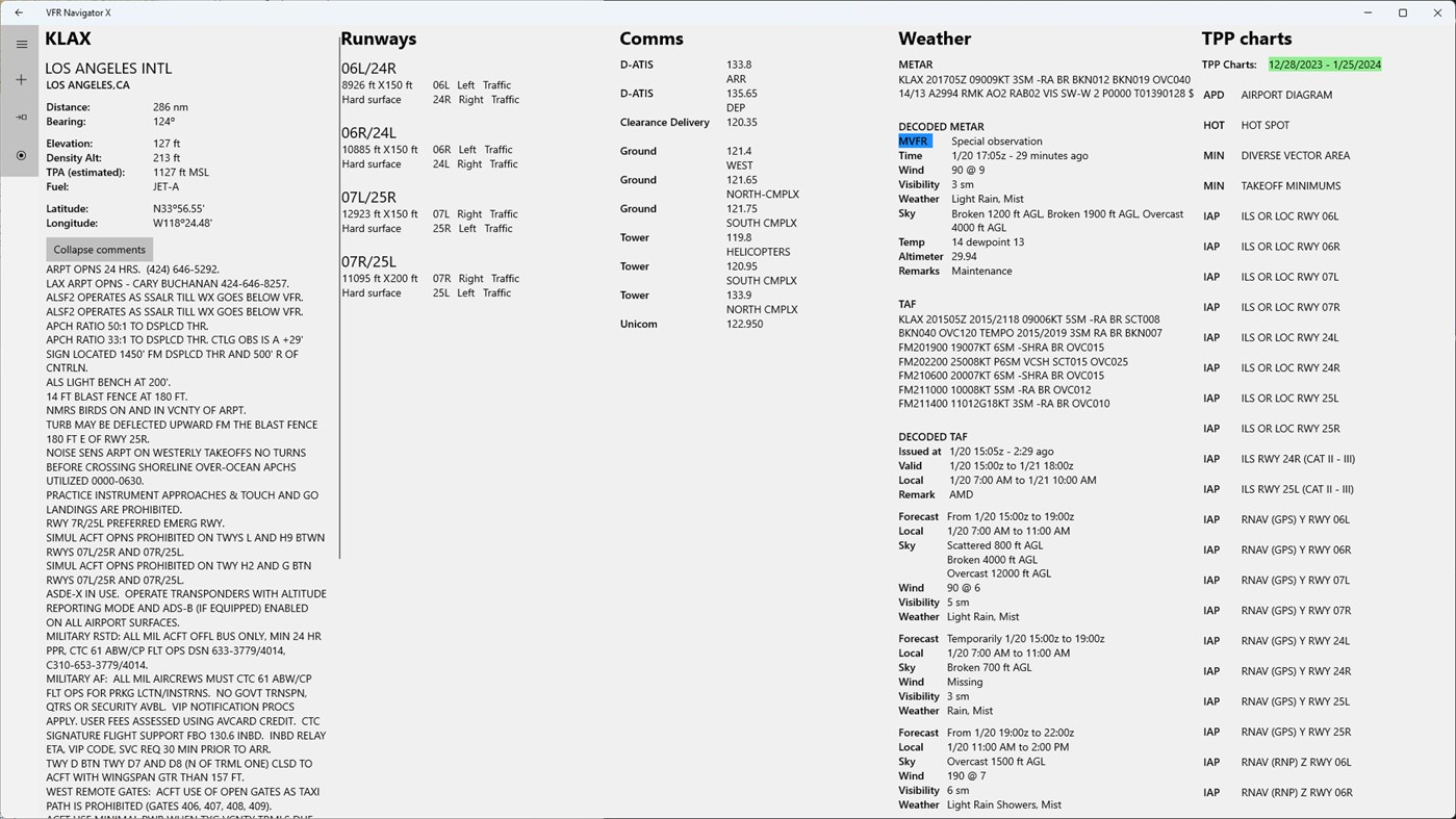 #4. VFR Navigator X (Windows) Av: Pilot Pocket Software