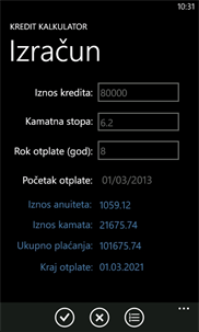 Kredit Kalkulator screenshot 1