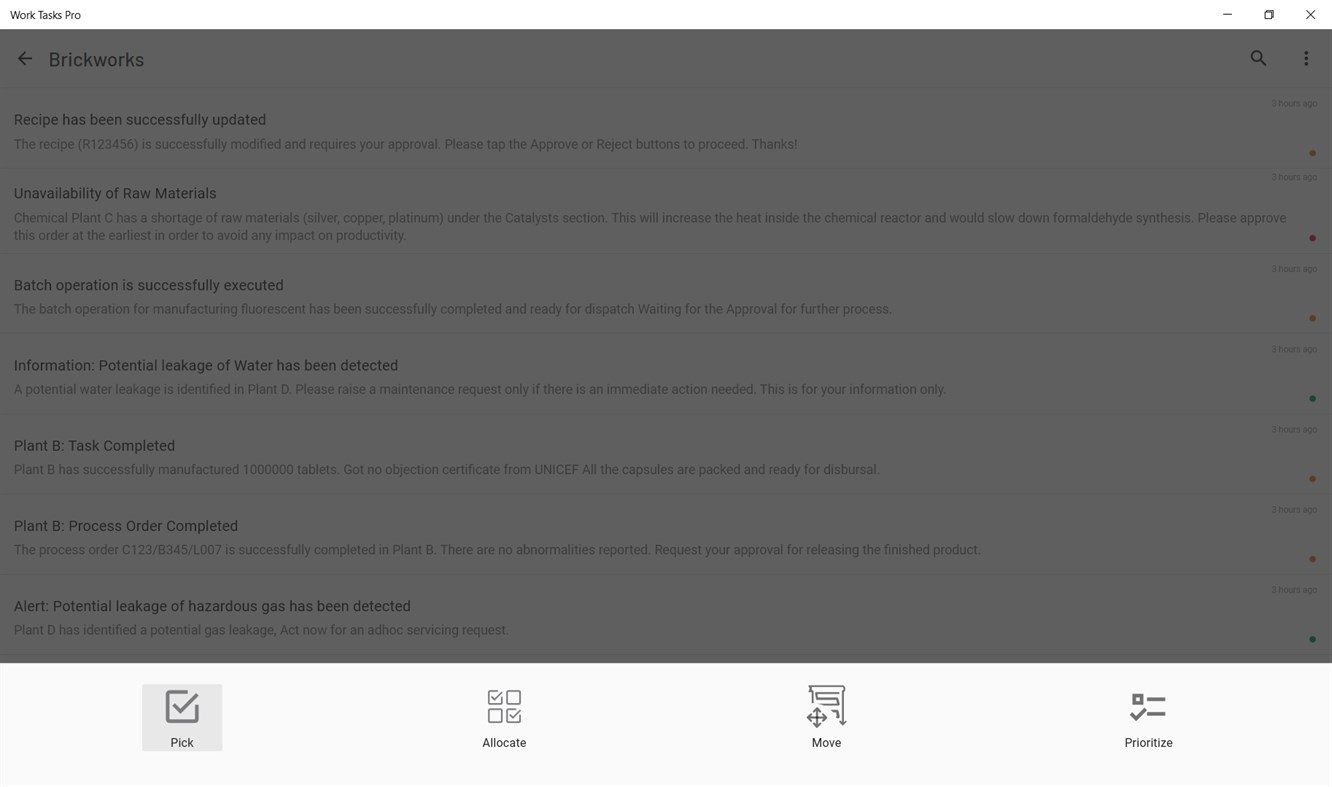 #6. Work Tasks Pro (Windows) Podle: AVEVA Group plc