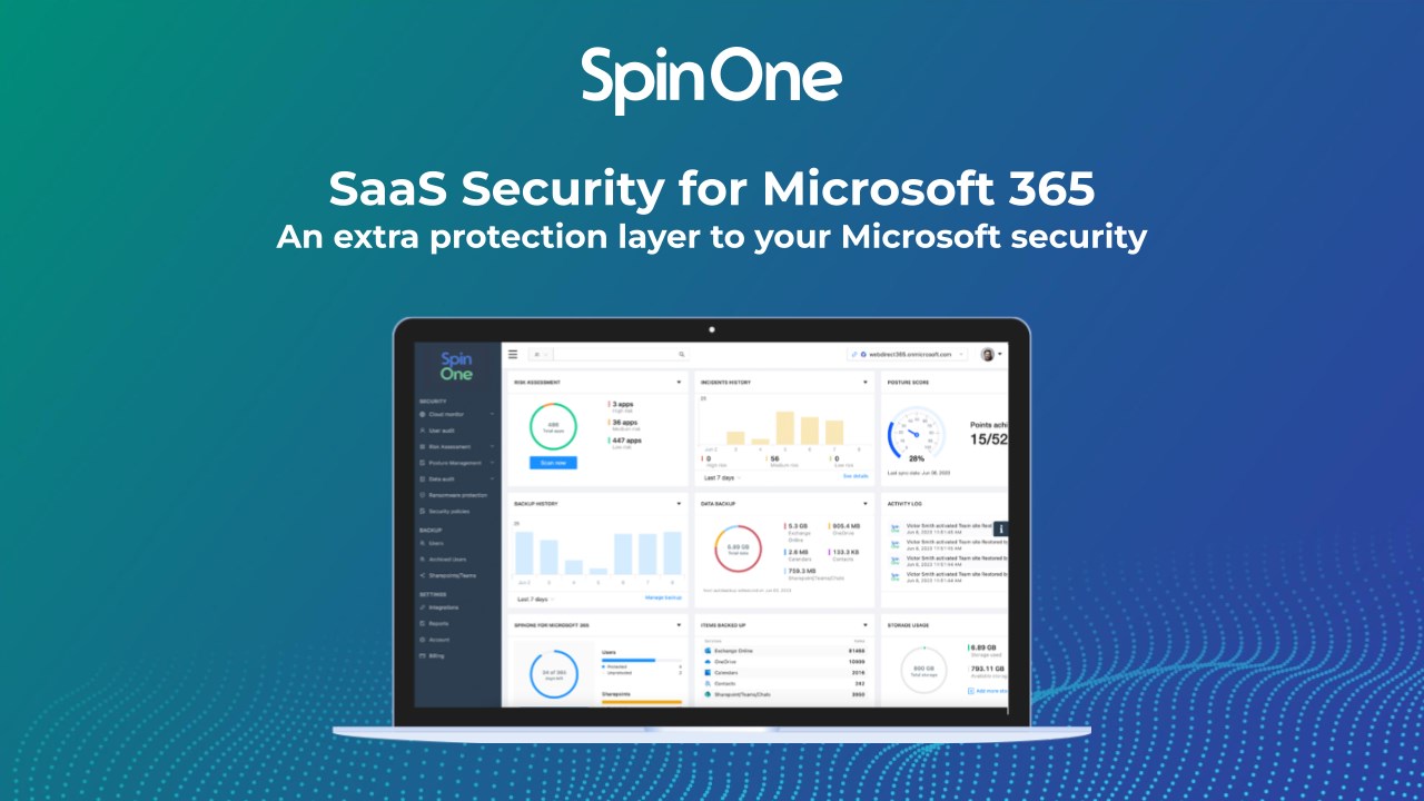 Snapshot 1 of SpinOne for Microsoft 365