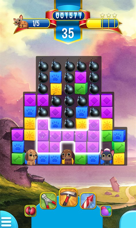 #2. Pet Rescue Saga (Windows) By: king.com