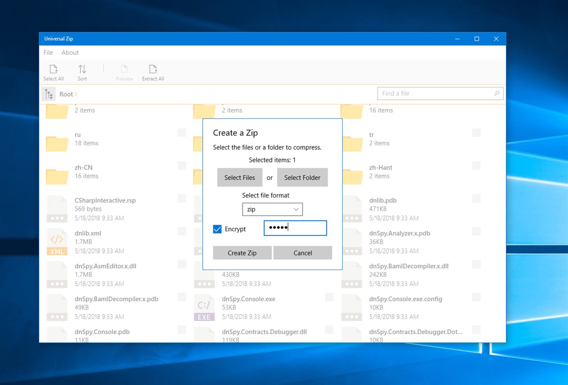 #3. Universal Zip (Windows) Με: Bryce Hutchings