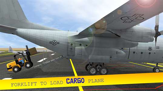 Cargo Plane City Airport - Truck Forklift Flight screenshot 4
