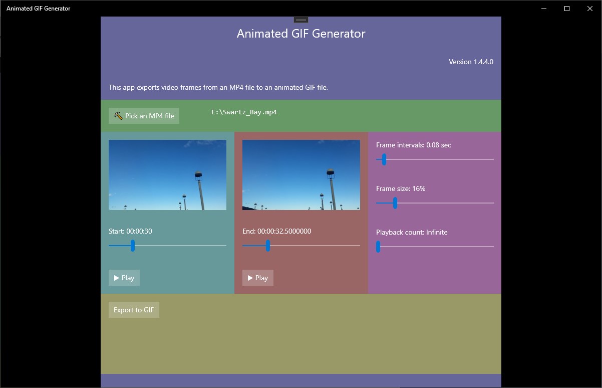 Gif frames - Microsoft Apps